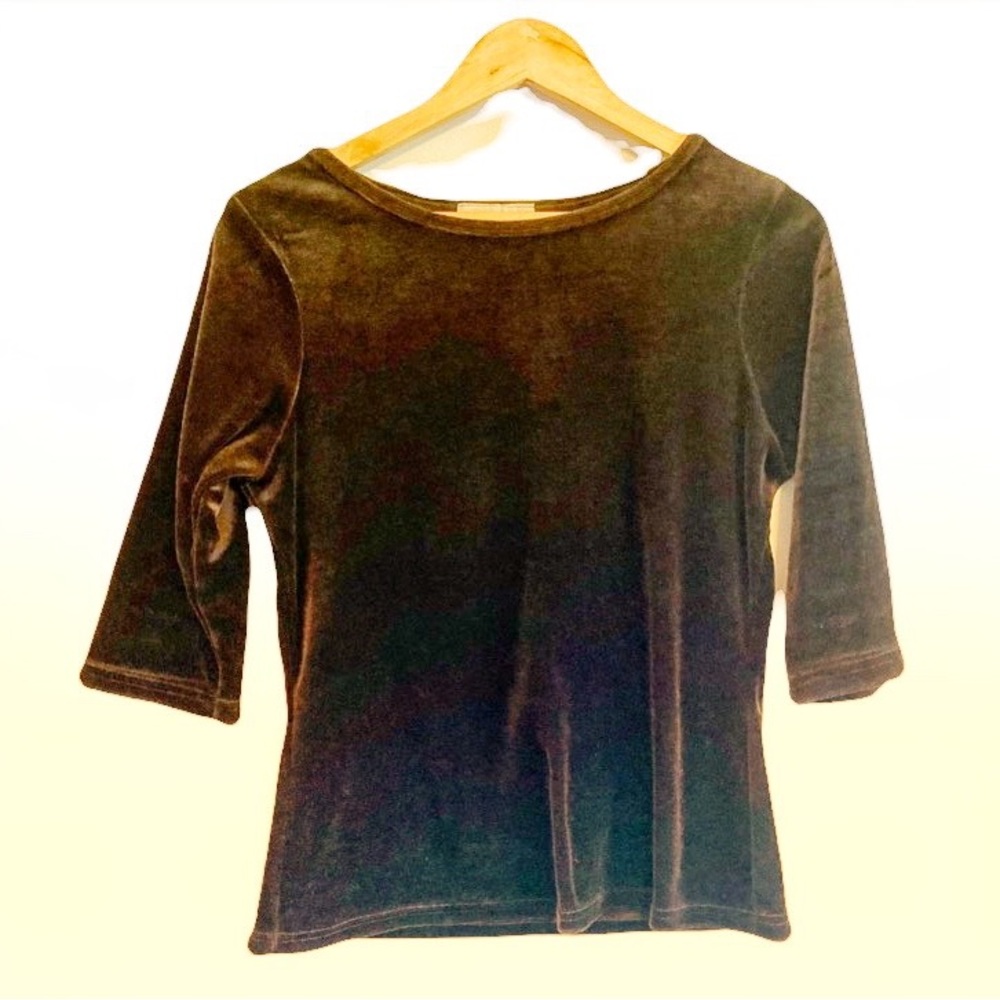 VTG Dark Chocolate Velvet 3/4 Sleeve